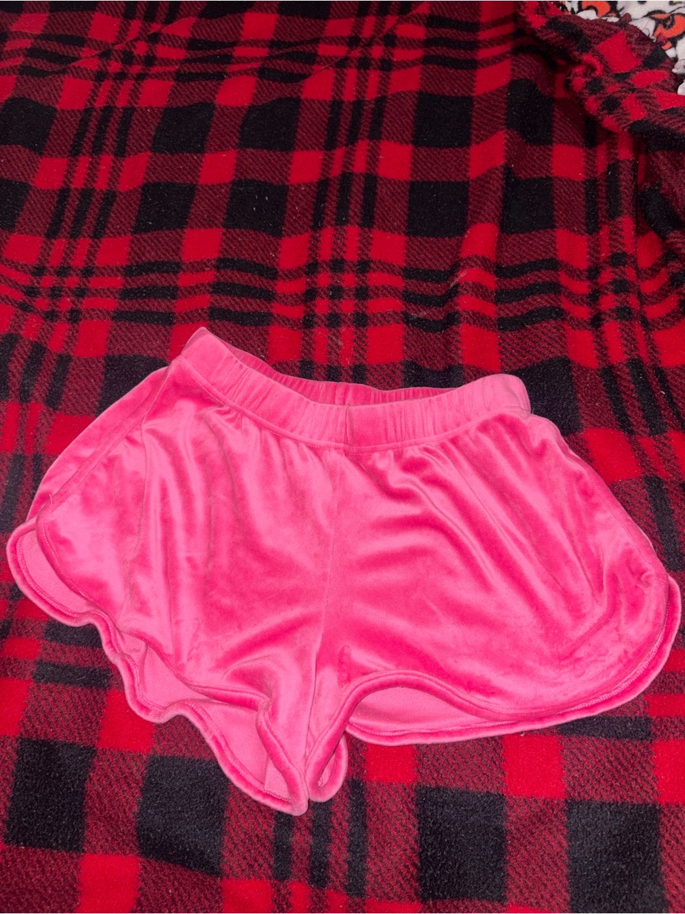 Juicy Couture Hot Pink Velour Lounge Shorts
